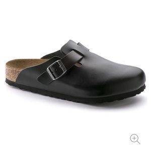 Birkenstock Boston Leather Clogs.